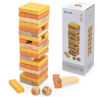 Medinis stalo žaidimas vaikams | Jenga | PolarB | Viga 44218