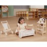 Žaislinė medinė maitinimo kėdutė lėlei | Viga 442370