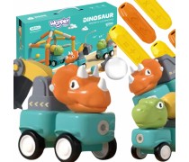 Žaislinis edukacinis magnetinis konstruktorius vaikams | Dinozauras | Woopie 51008