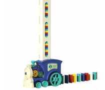 Žaislinis elektrinis traukinio lokomotyvas Domino kaladėlės | Woopie 50315