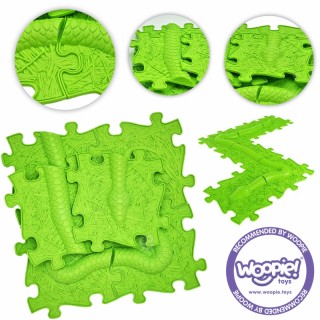 Sensorinis ortopedinis kilimėlis dėlionė vaikams | 6 vnt. | Gyvatė | Puzzle Floor | Woopie 41458 Sensorinis ortopedinis kilimėlis dėlionė vaikams | 6 vnt. | Gyvatė | Puzzle Floor | Woopie 41458